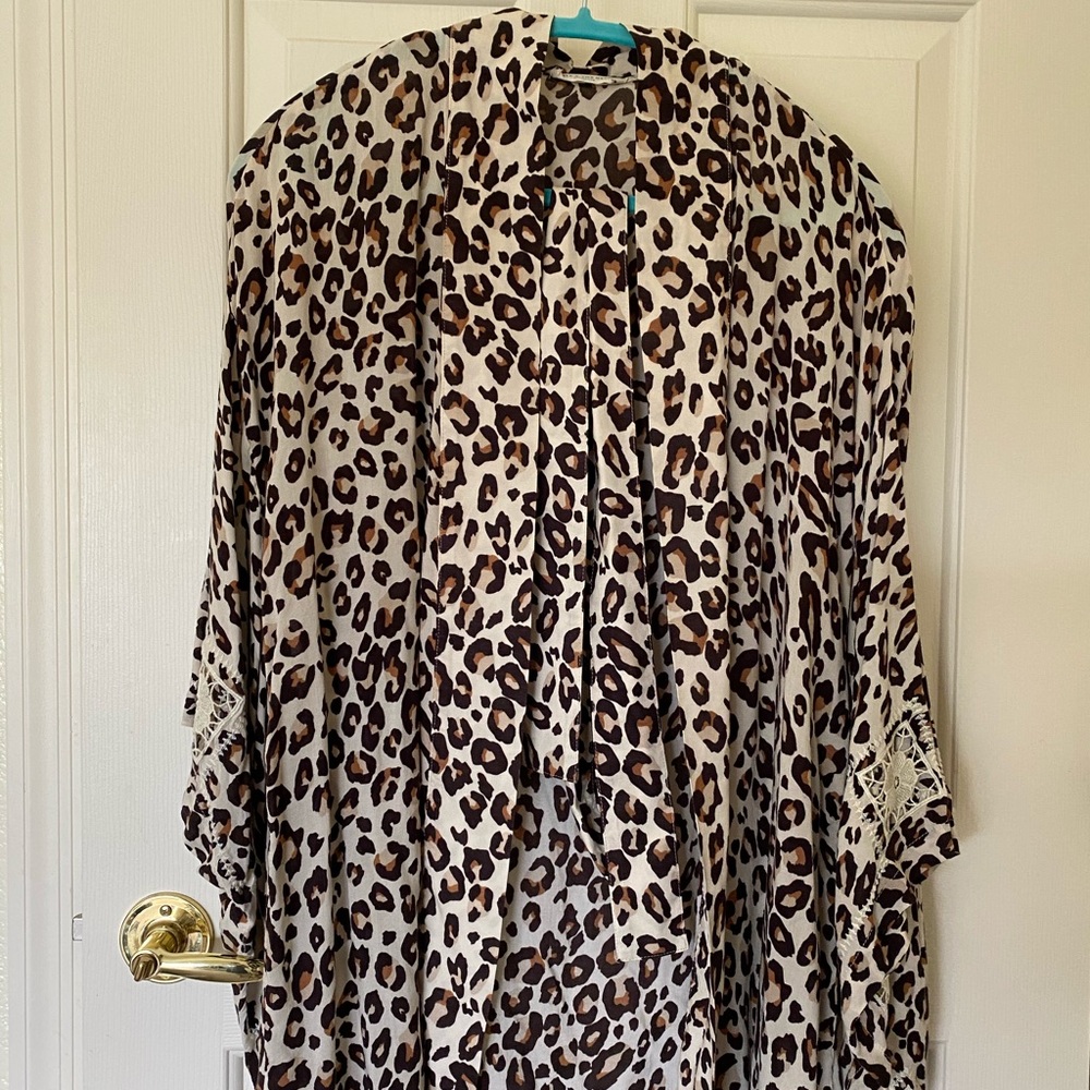 Spell Gypsy bodhi leopard short robe s/m